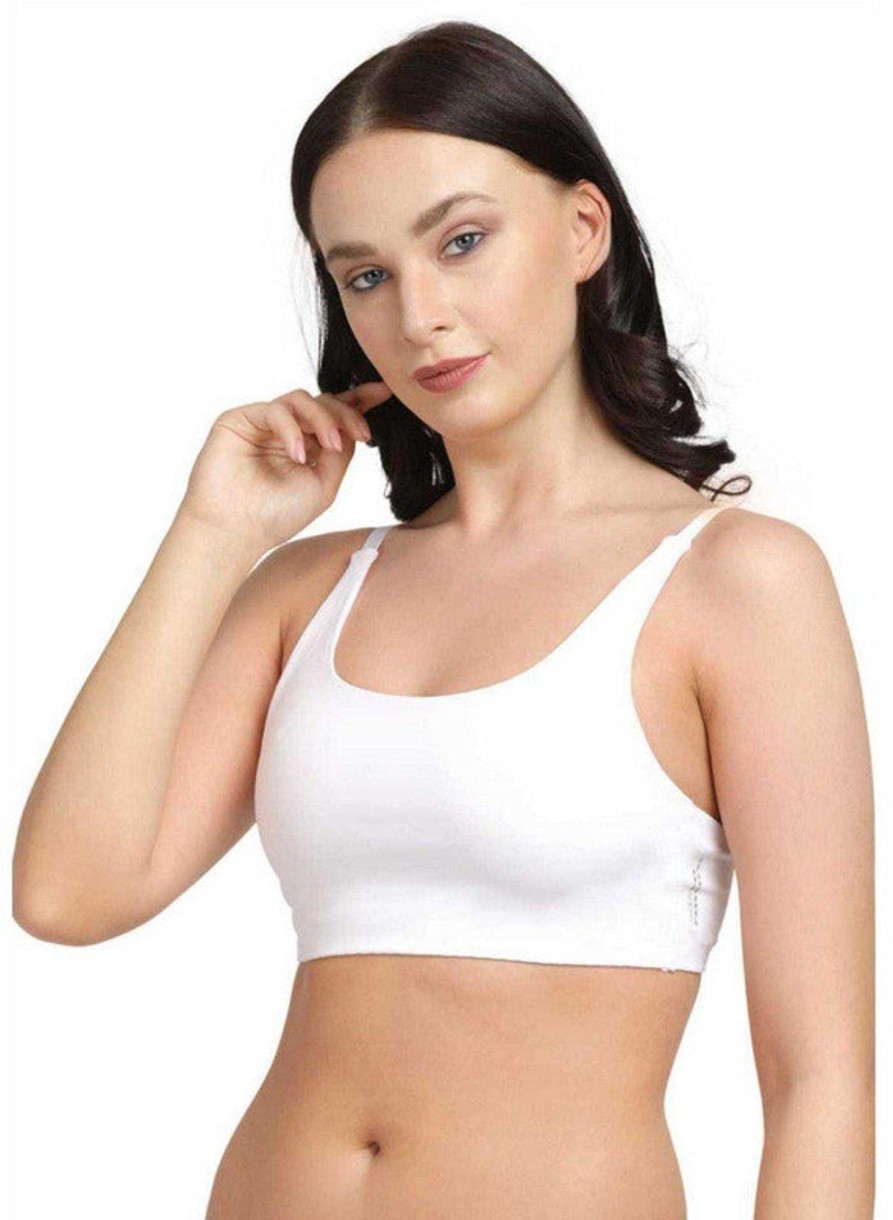 Bra Lovable | Lovable Non Padded Non Wired Full Coverage Bra - Vitality Cami White