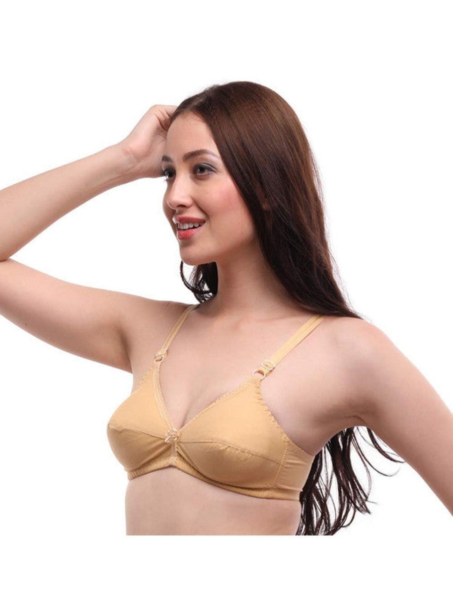 Bra Daisy Dee | Daisy Dee Skin Non Padded Non Wired Full Coverage Bra Angella_Skin Beige