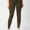 Sportswear Lovable | Women Green Solid Joggers - Combat Wild-Ol Olive