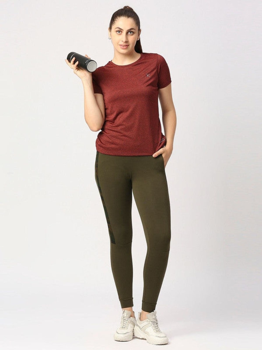 Sportswear Lovable | Women Green Solid Joggers - Combat Wild-Ol Olive