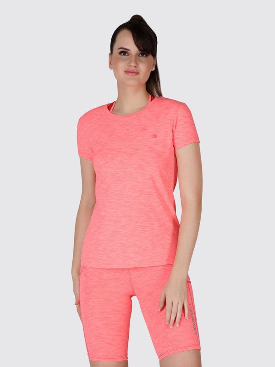 Sportswear Lovable | Women Onion Solid Tops U0026 T-Shirts 4W-Cruiser Tee_4W-On Pink