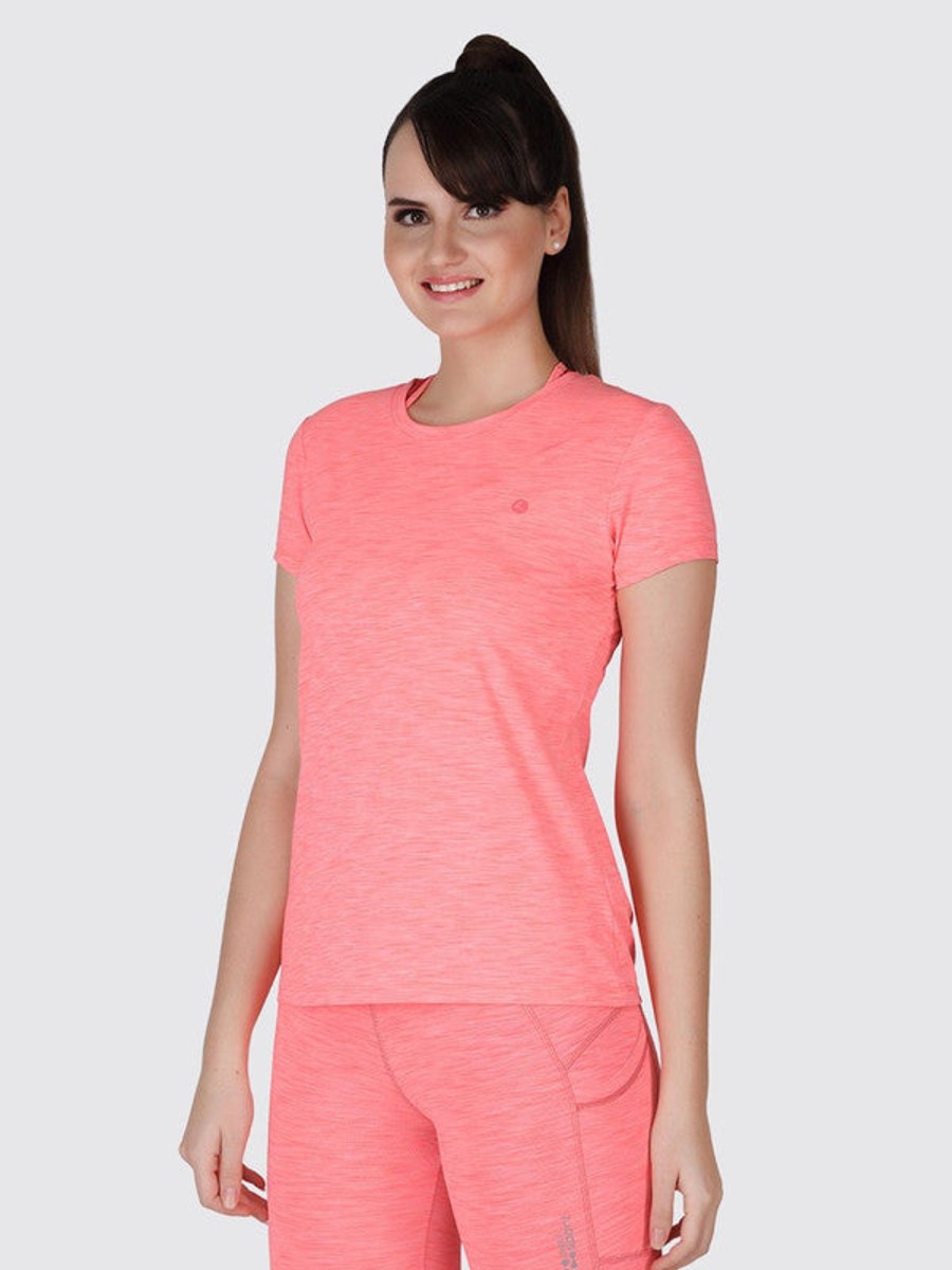 Sportswear Lovable | Women Onion Solid Tops U0026 T-Shirts 4W-Cruiser Tee_4W-On Pink