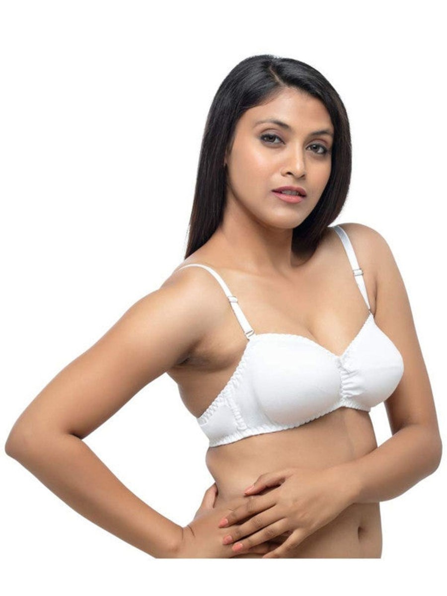 Bra Daisy Dee | Daisy Dee Non Padded Non Wired Medium Coverage Bra -Enchantic_ White