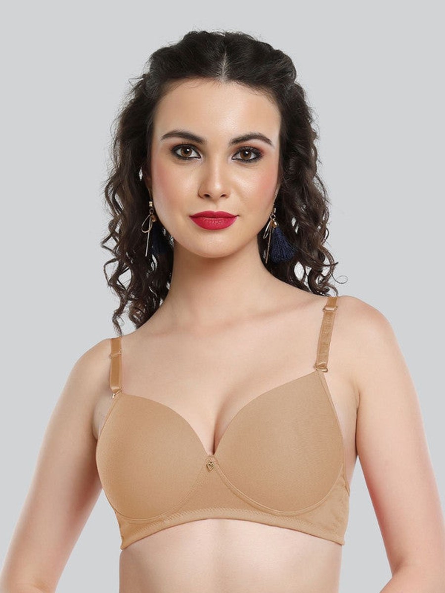 Bra Lovable | Lovable Skin Padded Non Wired 3/4Th Coverage Bra Le-227-Skin Beige