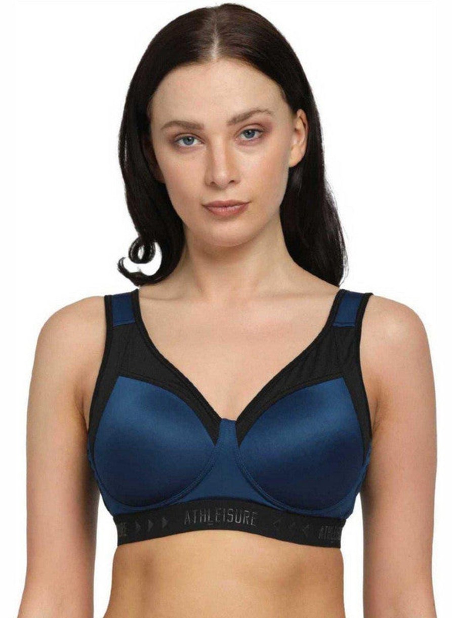 Sportswear Lovable | Lovable Aqua Padded Non Wired Full Coverage Bra Energy Bra-Aqua Blue