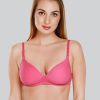 Bra Daisy Dee | Daisy Dee Rose Padded Non Wired 3/4Th Coverage Everyday Bra Nmsti_R. Pink