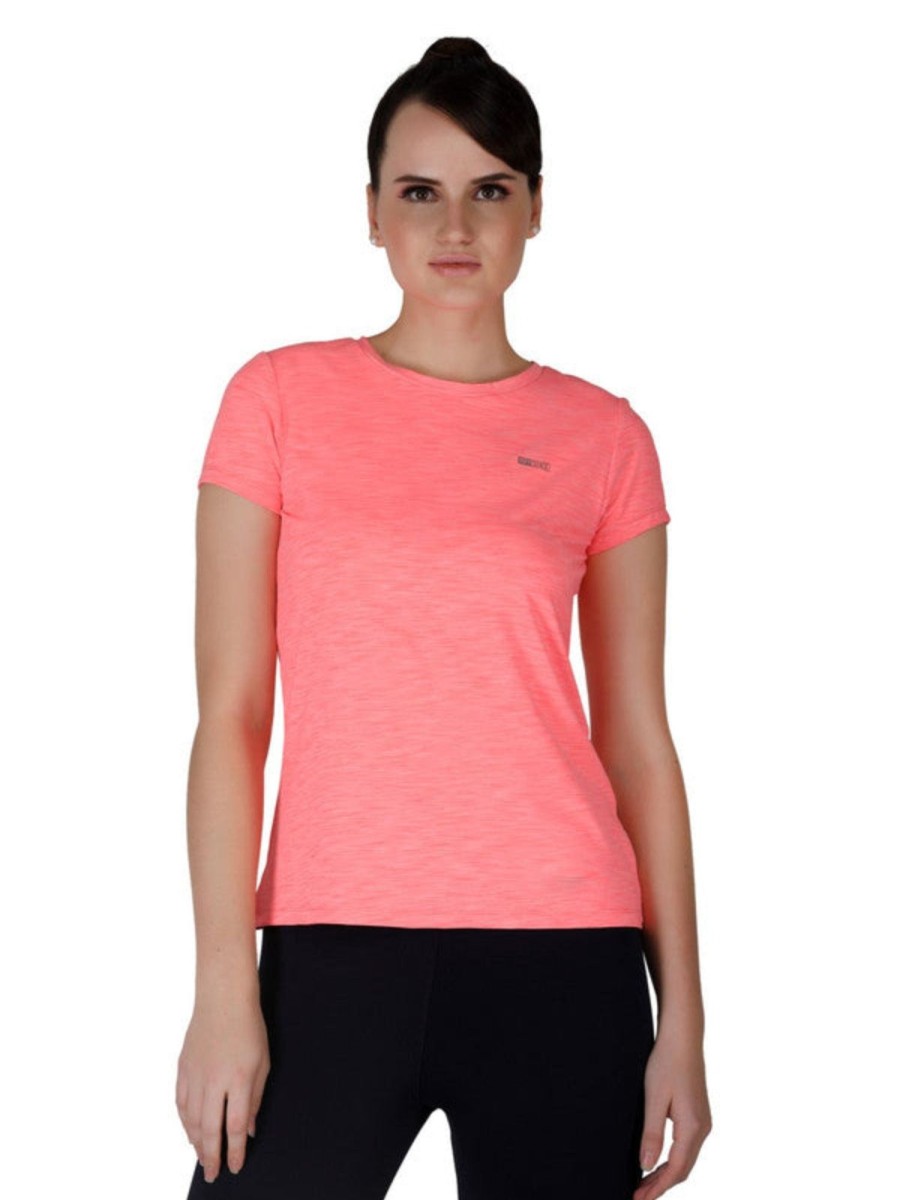 Sportswear Lovable | Women Onion Regular Fit Solid Top - 4W-Cruiser Tee-On Pink