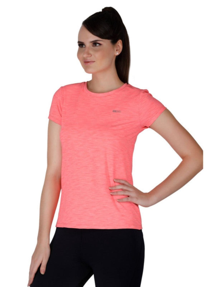 Sportswear Lovable | Women Onion Regular Fit Solid Top - 4W-Cruiser Tee-On Pink