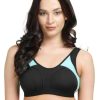 Sportswear Lovable | Lovable Black-Neo Mint Padded Non Wired Full Coverage Bra L3516-Xc_Black-Neo Mint Multicolor