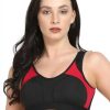 Sportswear Lovable | Lovable Black-Fuschia Padded Non Wired Full Coverage Bra L3516-Xc_Black-Fuschia Multicolor