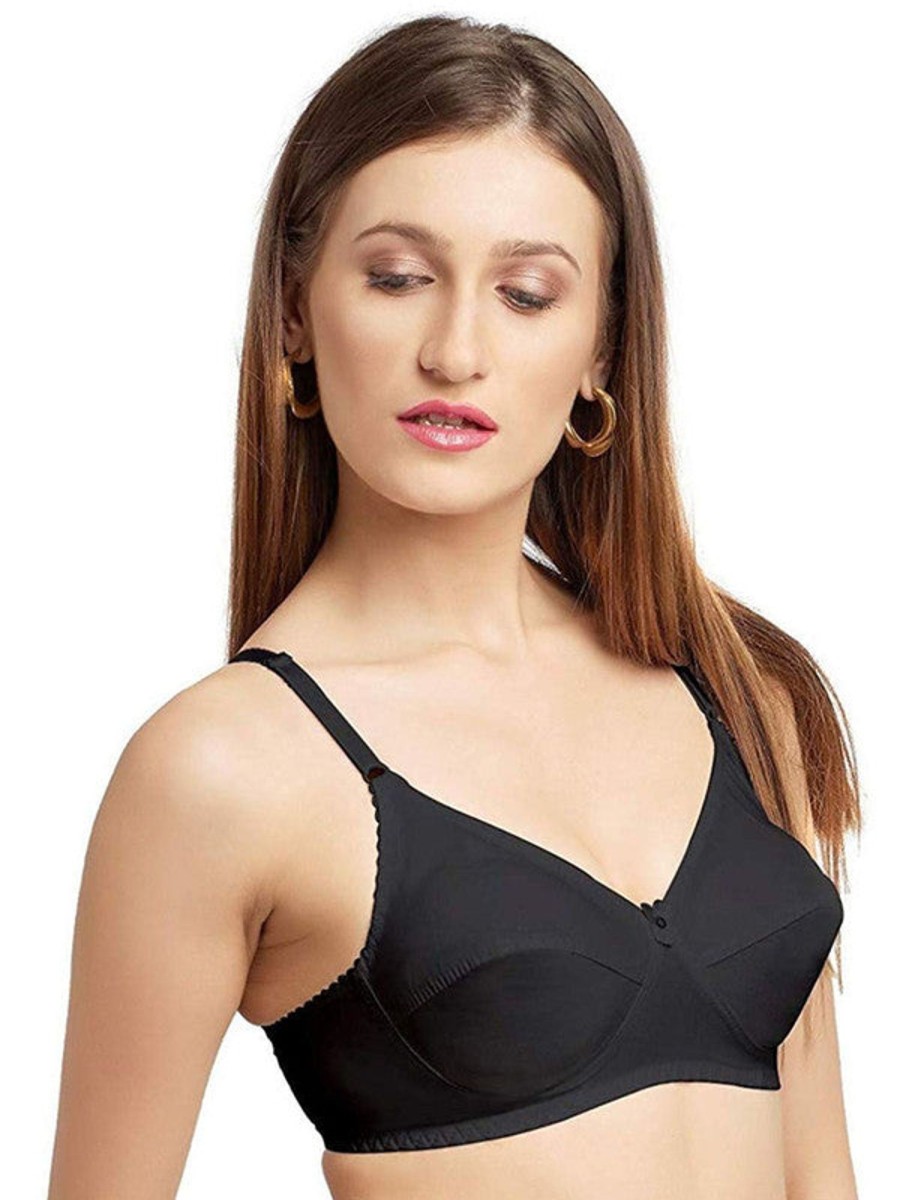 Bra Daisy Dee | Daisy Dee Non Padded Non Wired Full Coverage Bra Nmeln_ Black