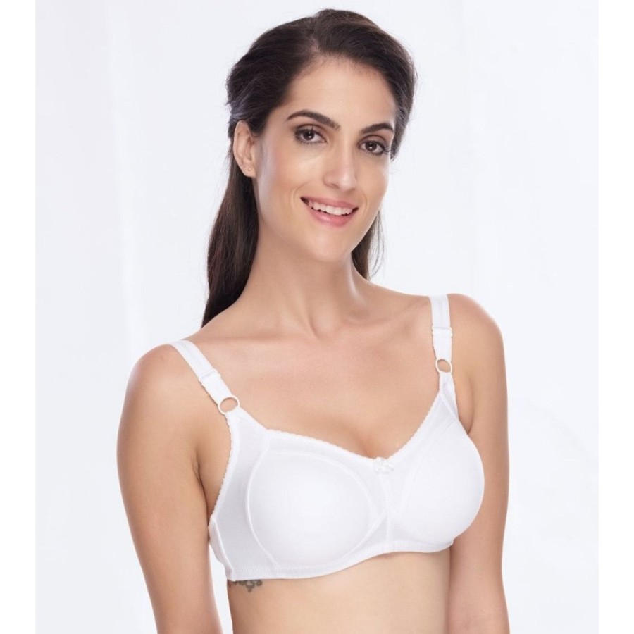 Bra Daisy Dee | Daisy Dee Padded Non Wired Full Coverage Bra Nalesha_ White