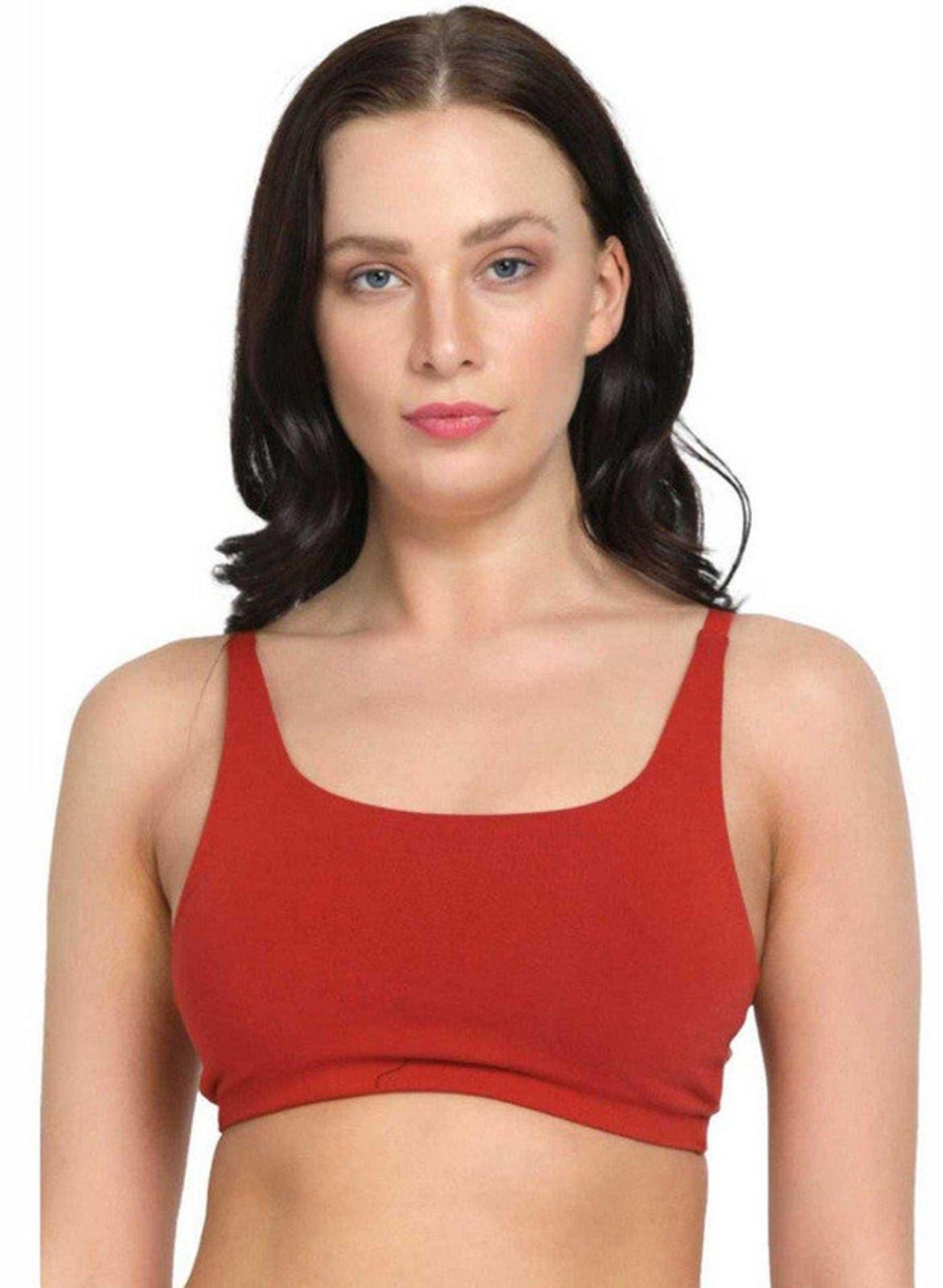 Sportswear Lovable | Lovable Non Padded Non Wired Full Coverage Bra - Vitality Cami Orange