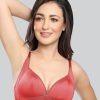 Bra Lovable | Lovable Brick Padded Non Wi Full Coverage Bra Le-234-Brick Red