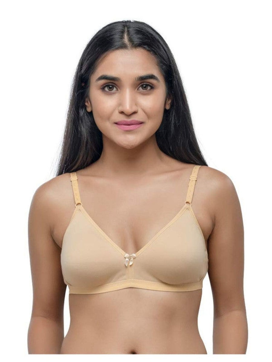 Bra Daisy Dee | Daisy Dee Skin Non Padded Non Wired Full Coverage Bra Nadr_Skin Beige