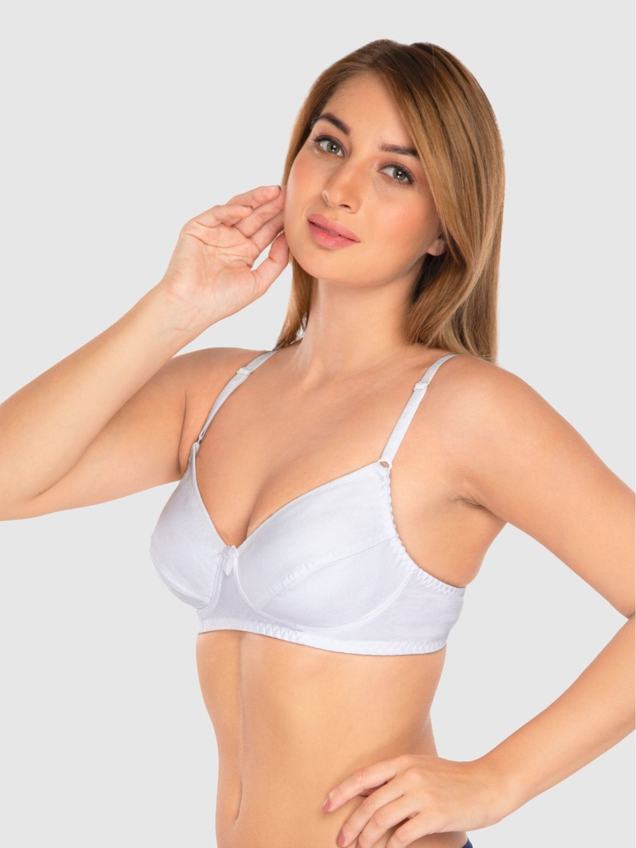 Bra Daisy Dee | Daisy Dee Non Padded Non Wired Full Coverage Bra Nclbr_ White