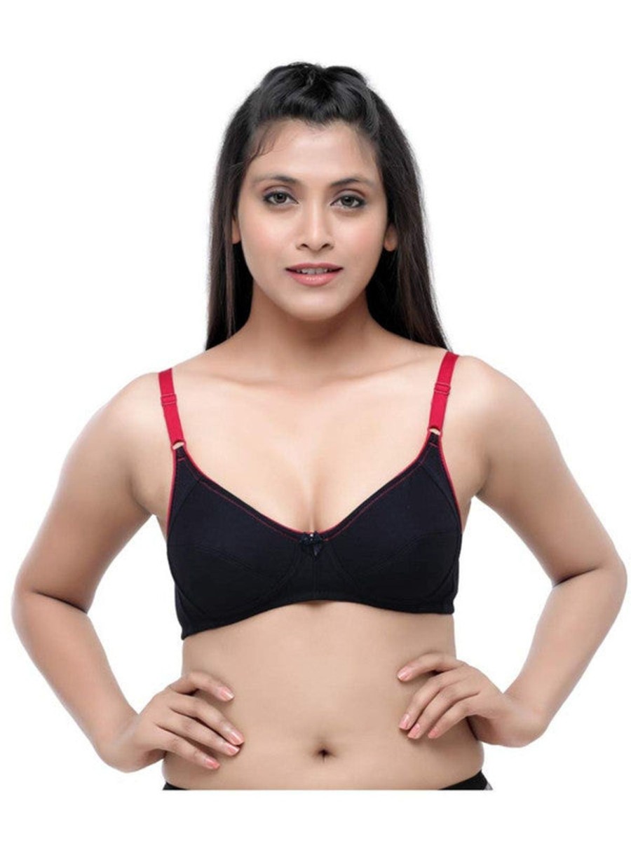 Bra Daisy Dee | Daisy Dee Navy Non Padded Non Wired 3/4Th Coverage Bra -Diya_Navy Blue