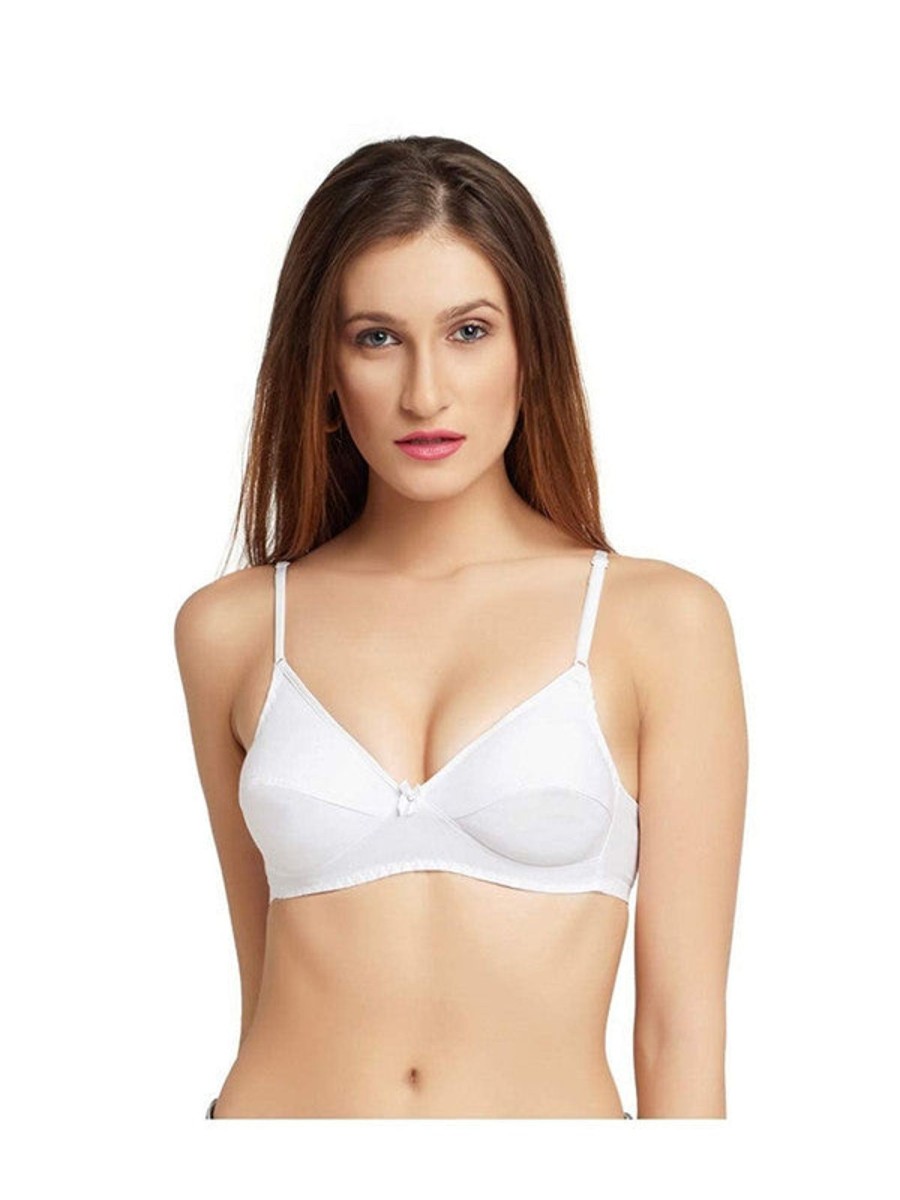 Bra Daisy Dee | Daisy Dee Non Padded Non Wired Full Coverage Bra Narthe_ White