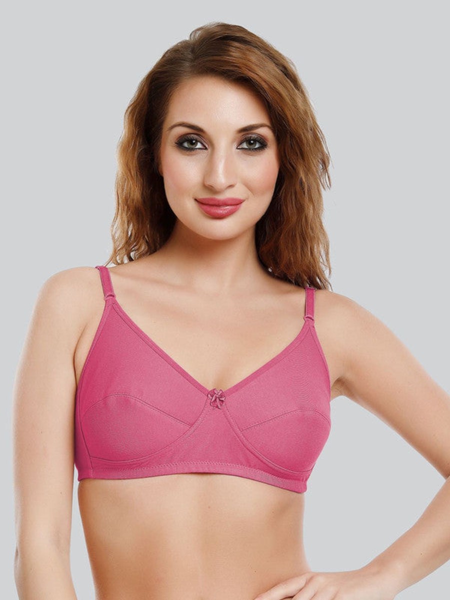 Bra Daisy Dee | Daisy Dee Rose Non Padded Non Wired Full Coverage Bra Nsarh_R. Pink