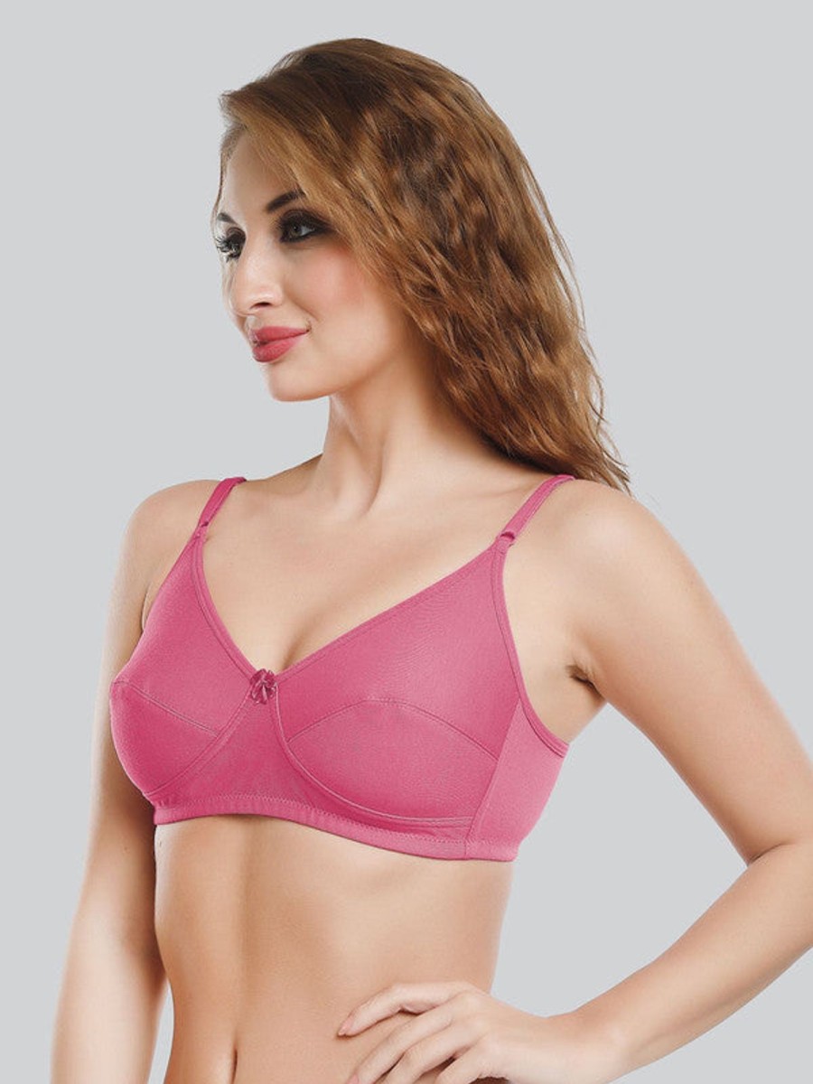 Bra Daisy Dee | Daisy Dee Rose Non Padded Non Wired Full Coverage Bra Nsarh_R. Pink