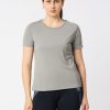 Sportswear Lovable | Women Solid Regular Fit Sports T-Shirt - Ventura Tee-Gr Grey