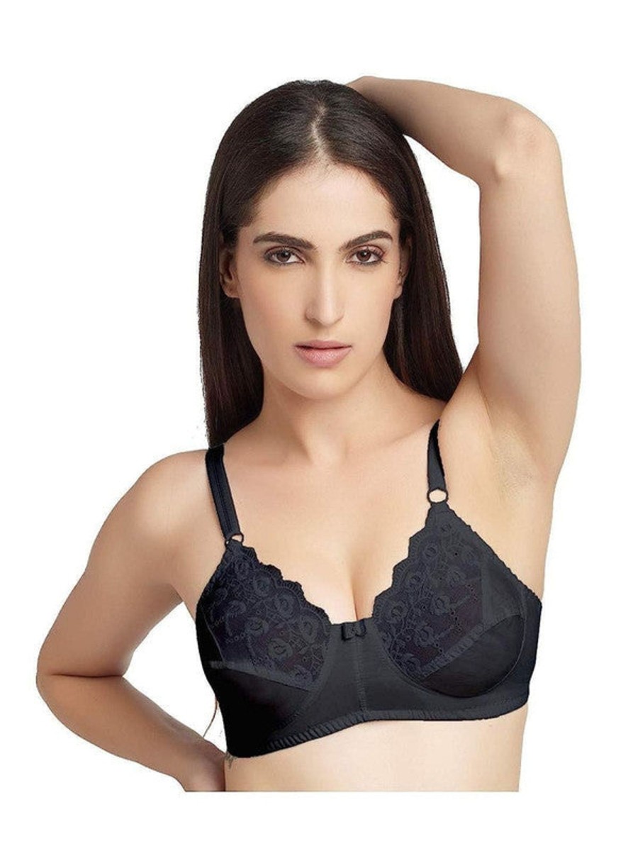 Bra Daisy Dee | Daisy Dee Non Padded Non Wired Full Coverage Bra Nglrea _ Black