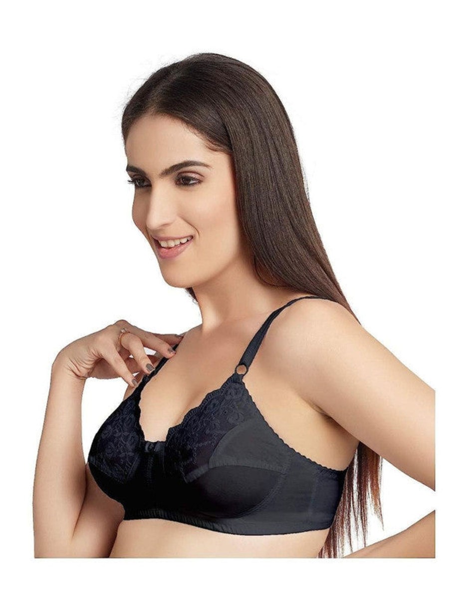 Bra Daisy Dee | Daisy Dee Non Padded Non Wired Full Coverage Bra Nglrea _ Black