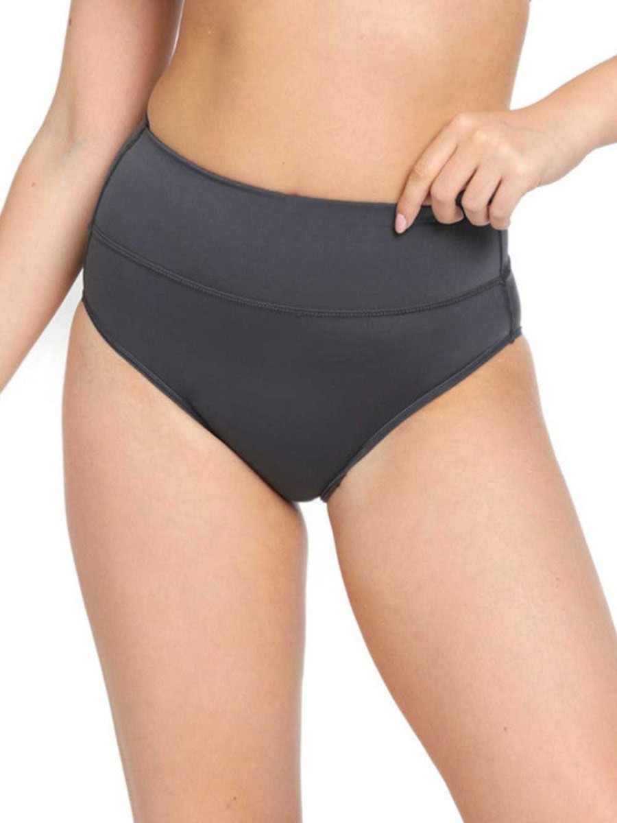 Panty Lovable | Women Steel Solid Shapewear Panty - Shaper-Steel Grey