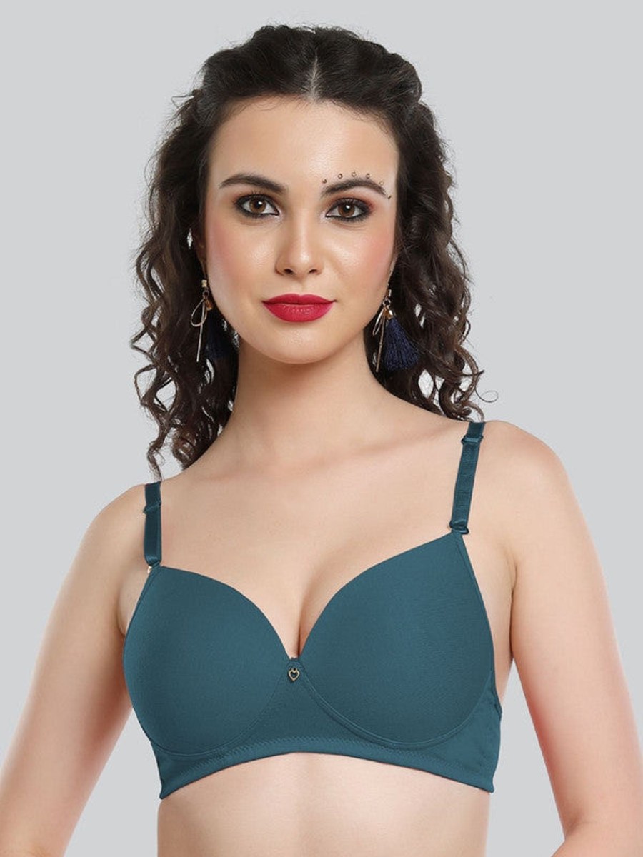 Bra Lovable | Lovable Electric Padded Non Wired 3/4Th Coverage Bra Le-227-Electric Blue