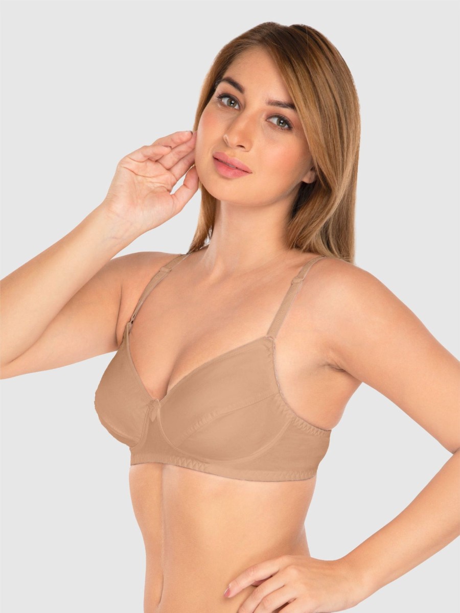 Bra Daisy Dee | Daisy Dee Skin Non Padded Non Wired Full Coverage Bra Nclbr_Skin Beige