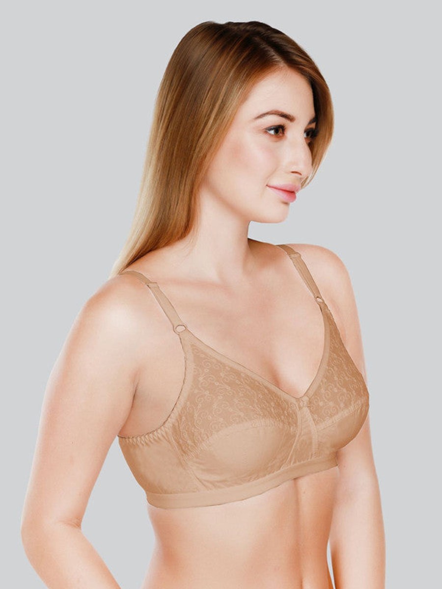 Bra Daisy Dee | Daisy Dee Skin Non Padded Non Wired Full Coverage Bra Nilignce_Skin Beige