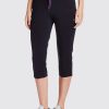 Sportswear Lovable | Women Solid Capri At-Easecapri_ Black