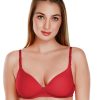 Bra Daisy Dee | Daisy Dee Padded Non Wi 3/4Th Coverage Everyday Bra Nmsti_ Red