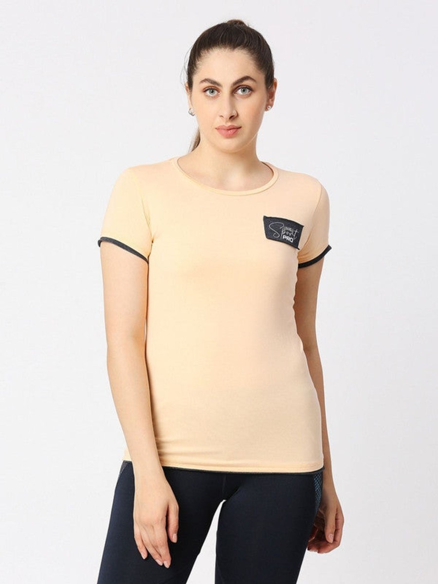 Sportswear Lovable | Women Light Solid Top - Direction Tee-By Pink