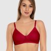 Bra Daisy Dee | Daisy Dee Dark Non Padded Non Wired Full Coverage Bra Nlbla_D. Maroon