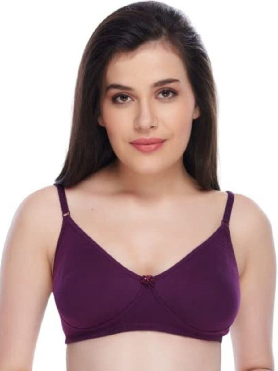 Bra Daisy Dee | Daisy Dee Wine Padded Non Wired Full Coverage Bra M'Perial_Wine Purple