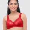 Bra Lovable | Lovable Non Padded Non Wi Full Coverage Bra Original Red