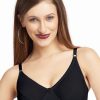 Bra Lovable | Lovable Non Padded Non Wired Full Coverage Bra Stretch-X Black