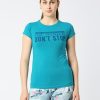 Sportswear Lovable | Women Sea Solid Sports Top - Balance Tee-Sg Green