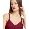 Bra Daisy Dee | Daisy Dee Dark Non Padded Non Wired Full Coverage Bra Nesprt_D. Maroon