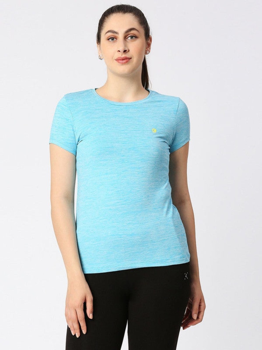 Sportswear Lovable | Women Marine Solid Top - 4W-Cruiser Tee-Mb Blue