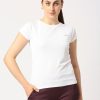 Sportswear Lovable | Women Solid Top - Adventure Tee Mk-Wh White