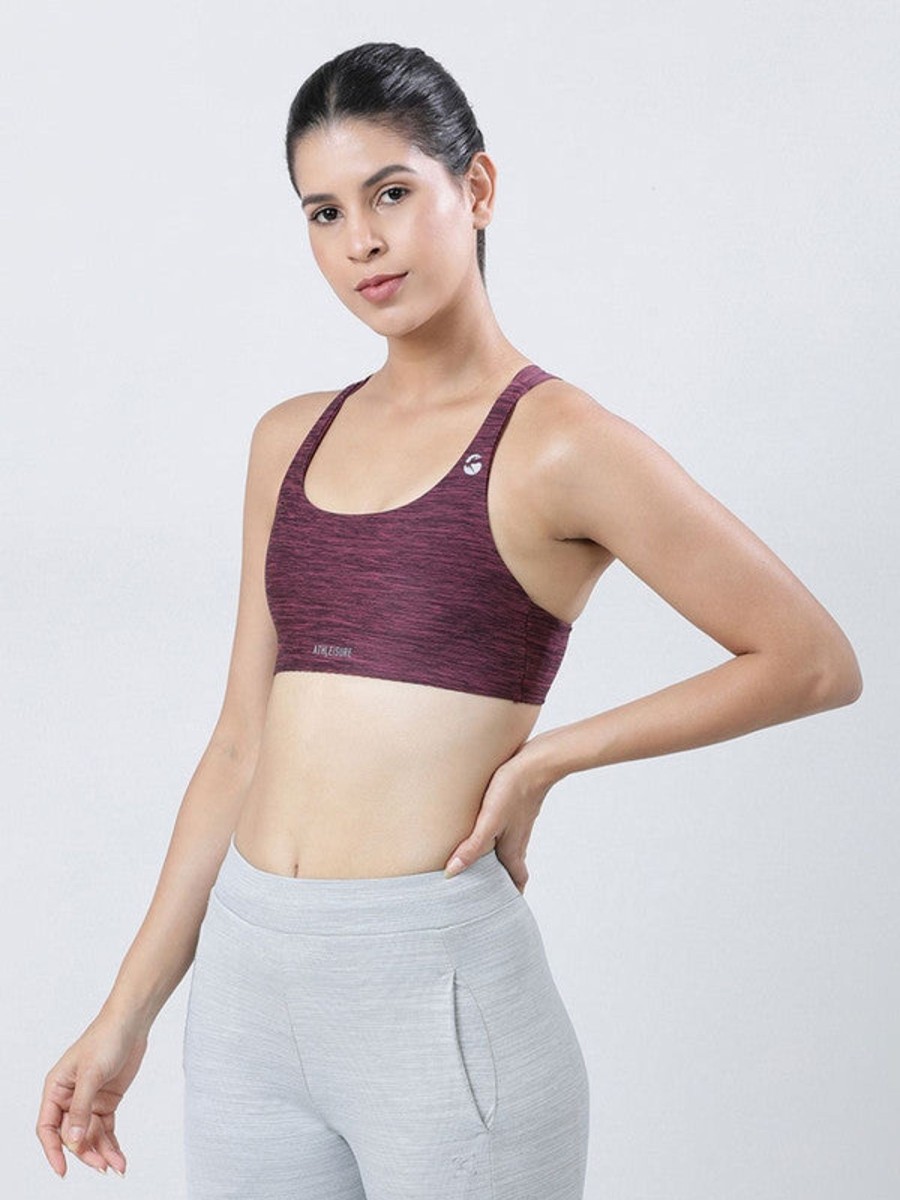 Bra Lovable | Lovable Grape Wine Non Padded Non Wired Full Coverage Bra 4W-Vitality Bra_4W-Gw Maroon