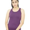 Sportswear Lovable | Women Solid Sports Tank Top - Racer Back Stretch_Pu Purple