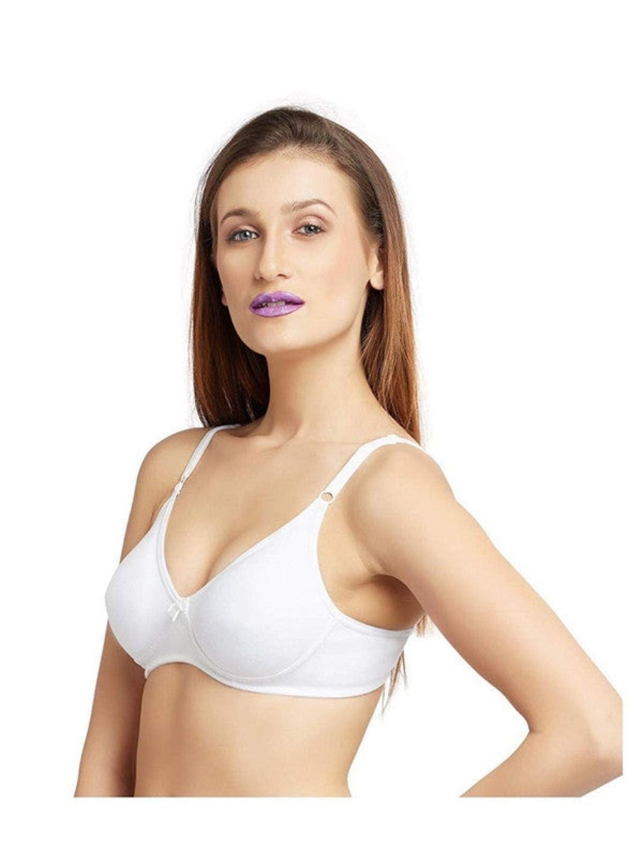 Bra Lovable | Lovable Non Padded Non Wired Full Coverage Bra Ultra White