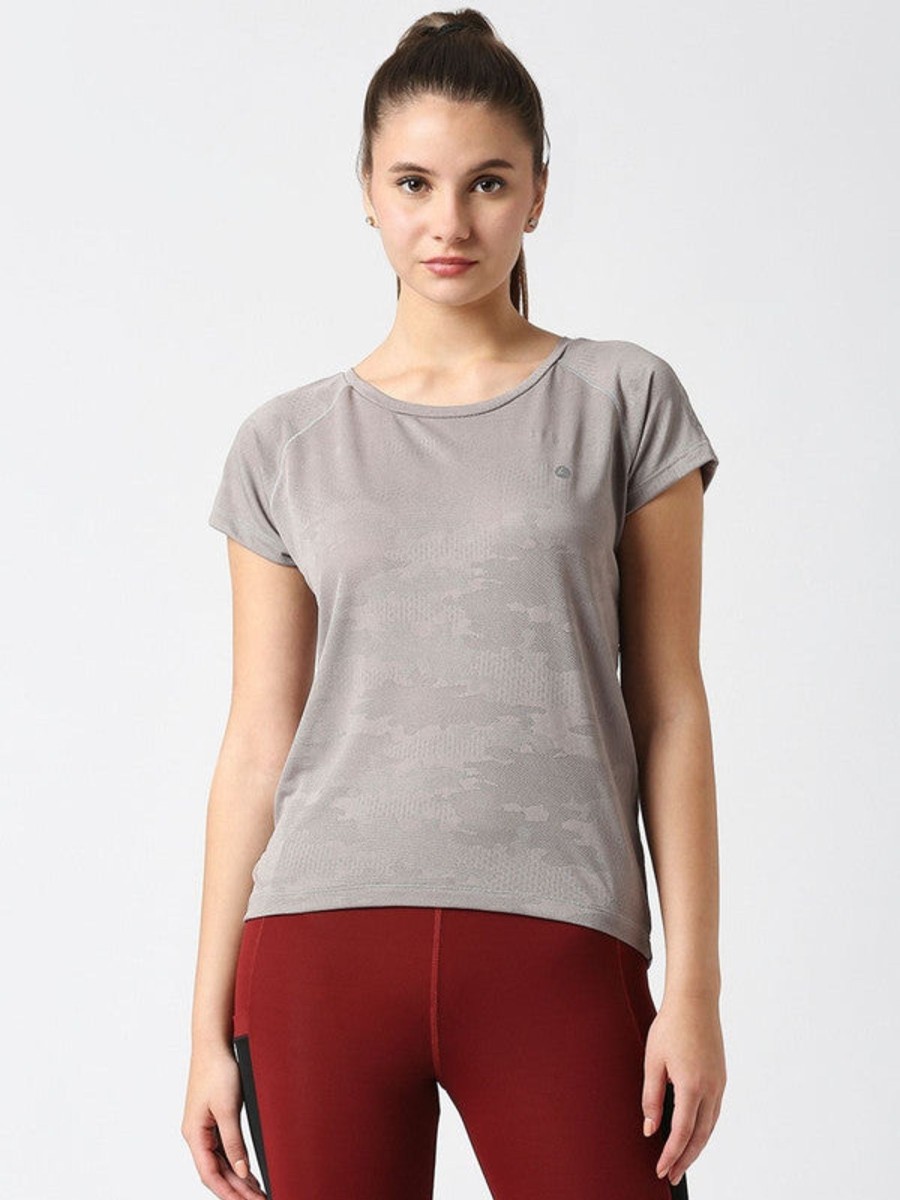 Sportswear Lovable | Women Solid Top - Inner Flow-Lo Grey