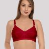 Bra Daisy Dee | Daisy Dee Dark Non Padded Non Wired Full Coverage Bra Nshpu_D Maroon