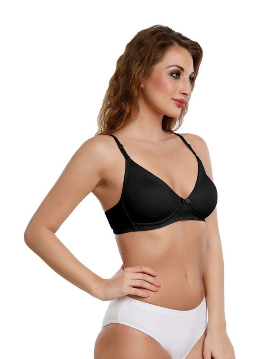 Bra Daisy Dee | Daisy Dee Padded Non Wired Full Coverage Bra Nzng_ Black