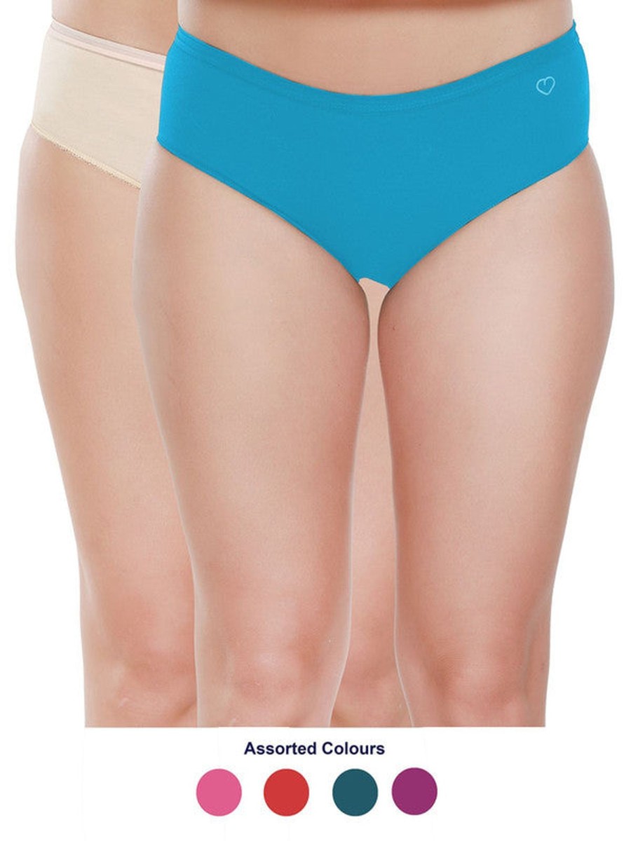 Panty Lovable | Women Assorted Solid Hipster Panty - (Pack Of 2)Lep-2024-Assorted Multicolor