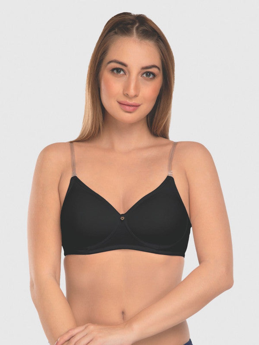 Bra Daisy Dee | Daisy Dee Padded Wirefree Full Coverage T-Shirt Bra - Nmpl_ Black